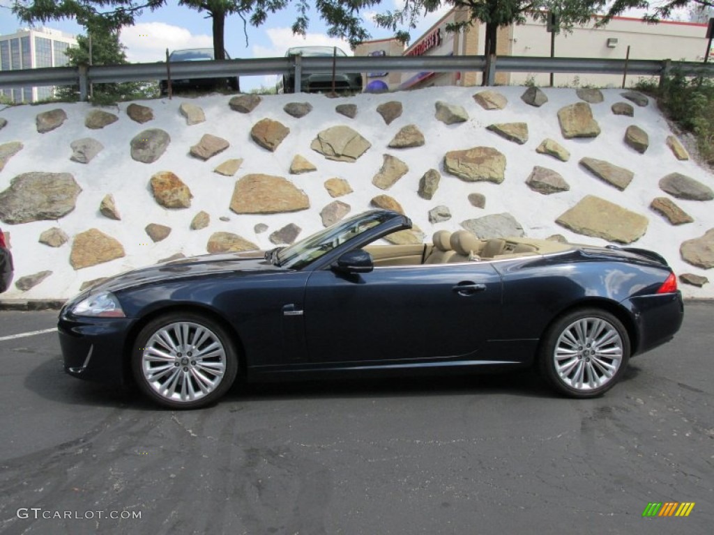 Indigo Metallic 2011 Jaguar XK XK Convertible Exterior Photo #96959775