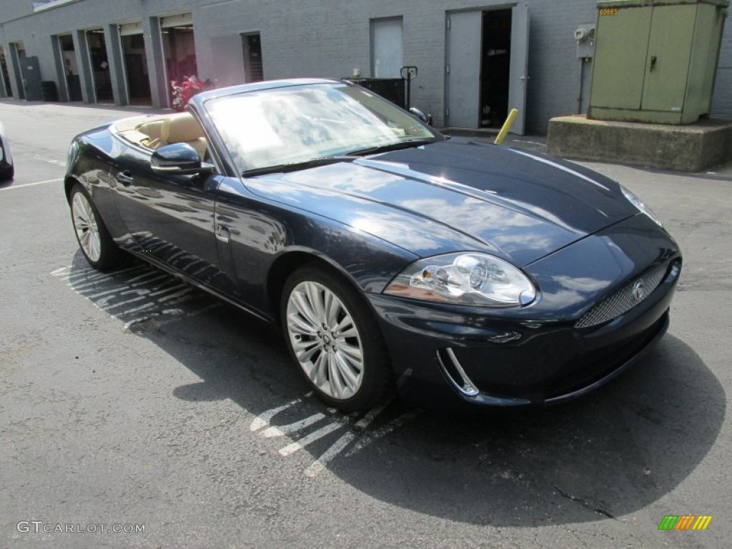 2011 XK XK Convertible - Indigo Metallic / Caramel/Caramel photo #7