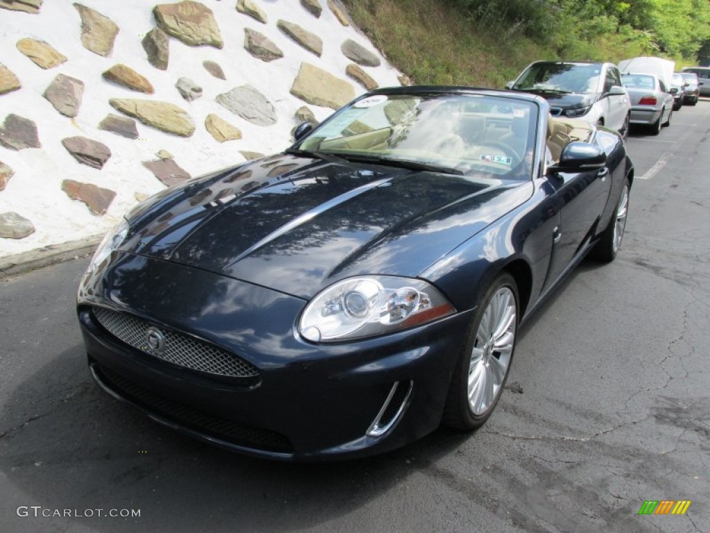 2011 XK XK Convertible - Indigo Metallic / Caramel/Caramel photo #9