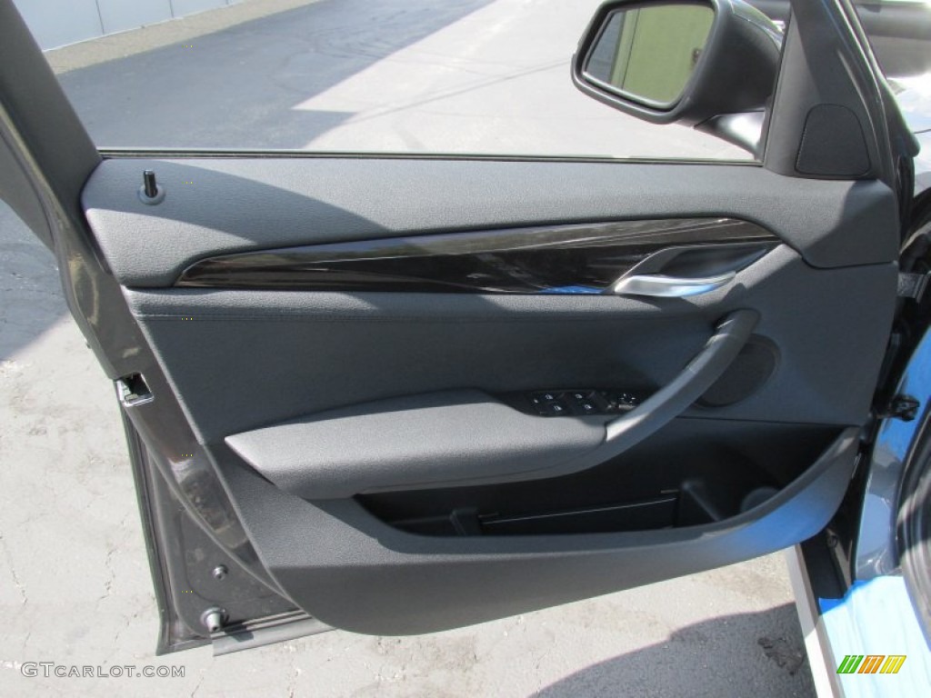 2015 BMW X1 xDrive28i Black Door Panel Photo #96961563