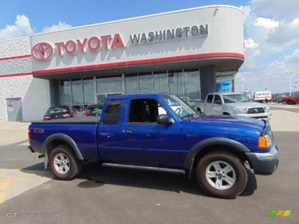 2005 Ranger FX4 Off-Road SuperCab 4x4 - Sonic Blue Metallic / Medium Dark Flint photo #2