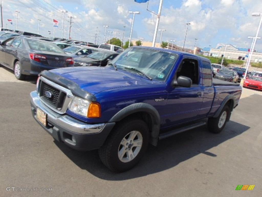 2005 Ranger FX4 Off-Road SuperCab 4x4 - Sonic Blue Metallic / Medium Dark Flint photo #5