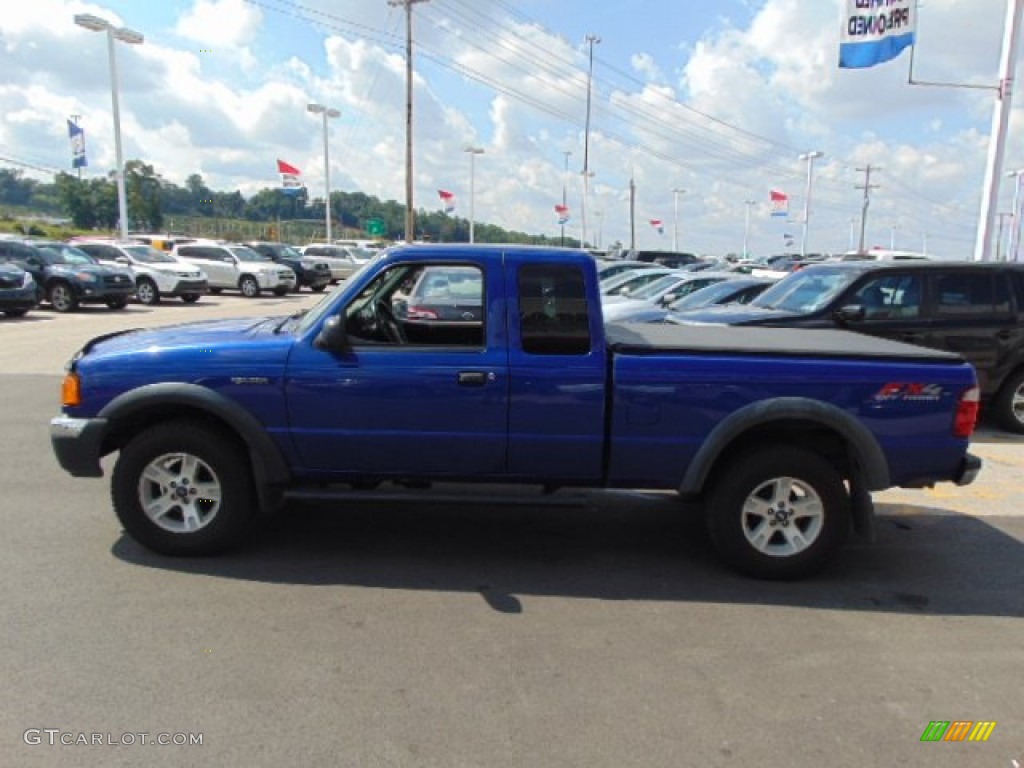 2005 Ranger FX4 Off-Road SuperCab 4x4 - Sonic Blue Metallic / Medium Dark Flint photo #6