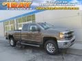 2015 Brownstone Metallic Chevrolet Silverado 3500HD LTZ Double Cab 4x4  photo #1