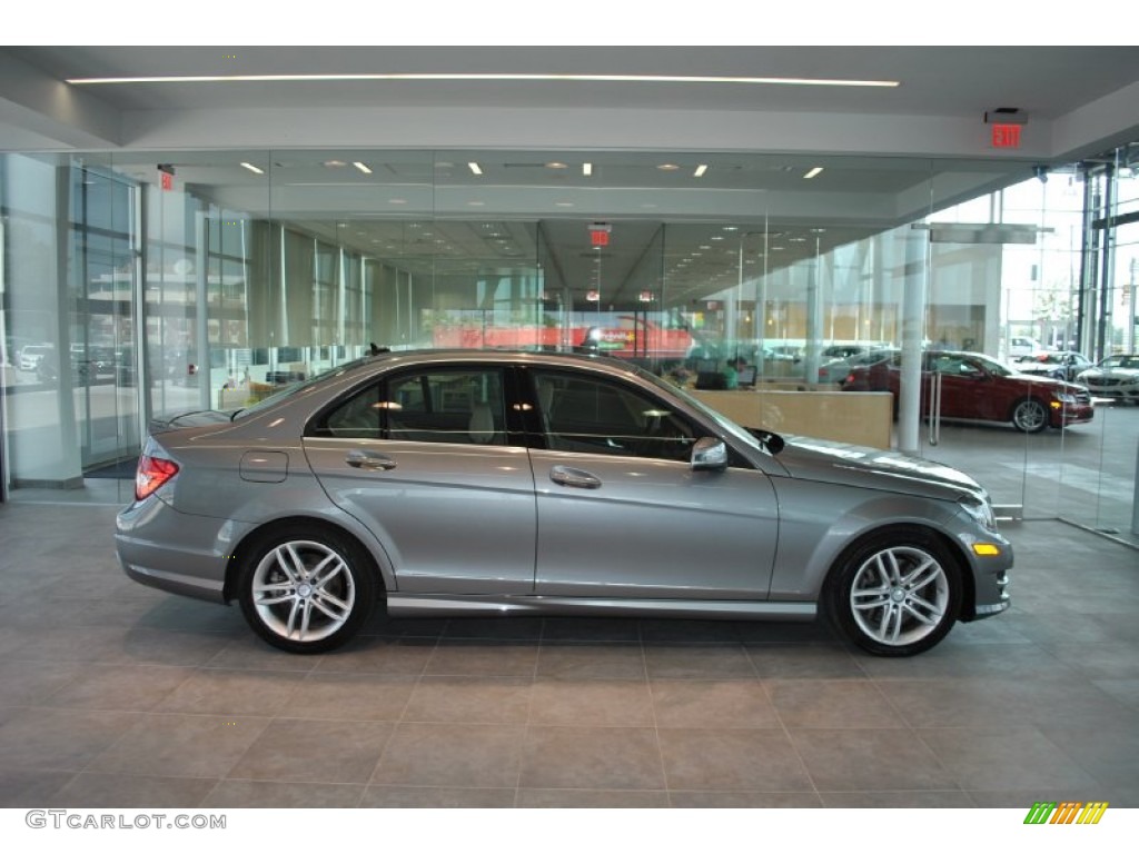 Palladium Silver Metallic 2013 Mercedes-Benz C 300 4Matic Sport Exterior Photo #96968109