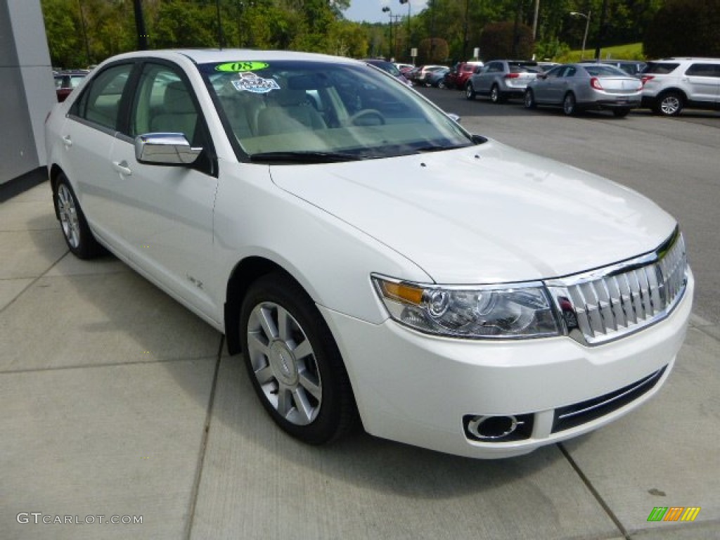 2008 MKZ AWD Sedan - White Suede / Sand photo #6