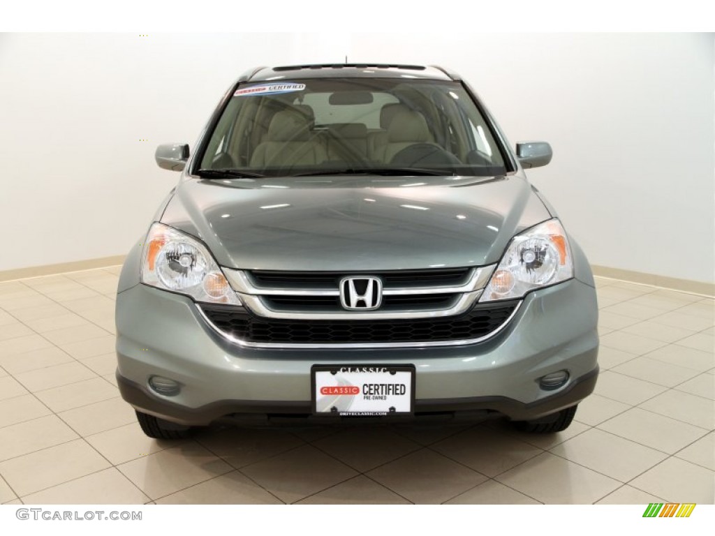2011 CR-V EX-L 4WD - Opal Sage Metallic / Ivory photo #2