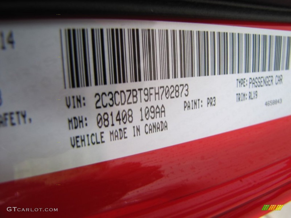 2015 Challenger Color Code PR3 for TorRed Photo #96971712