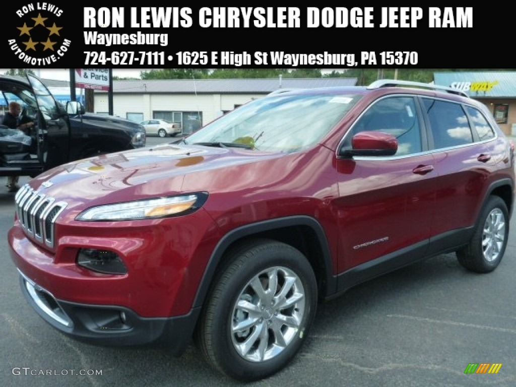 Deep Cherry Red Crystal Pearl Jeep Cherokee