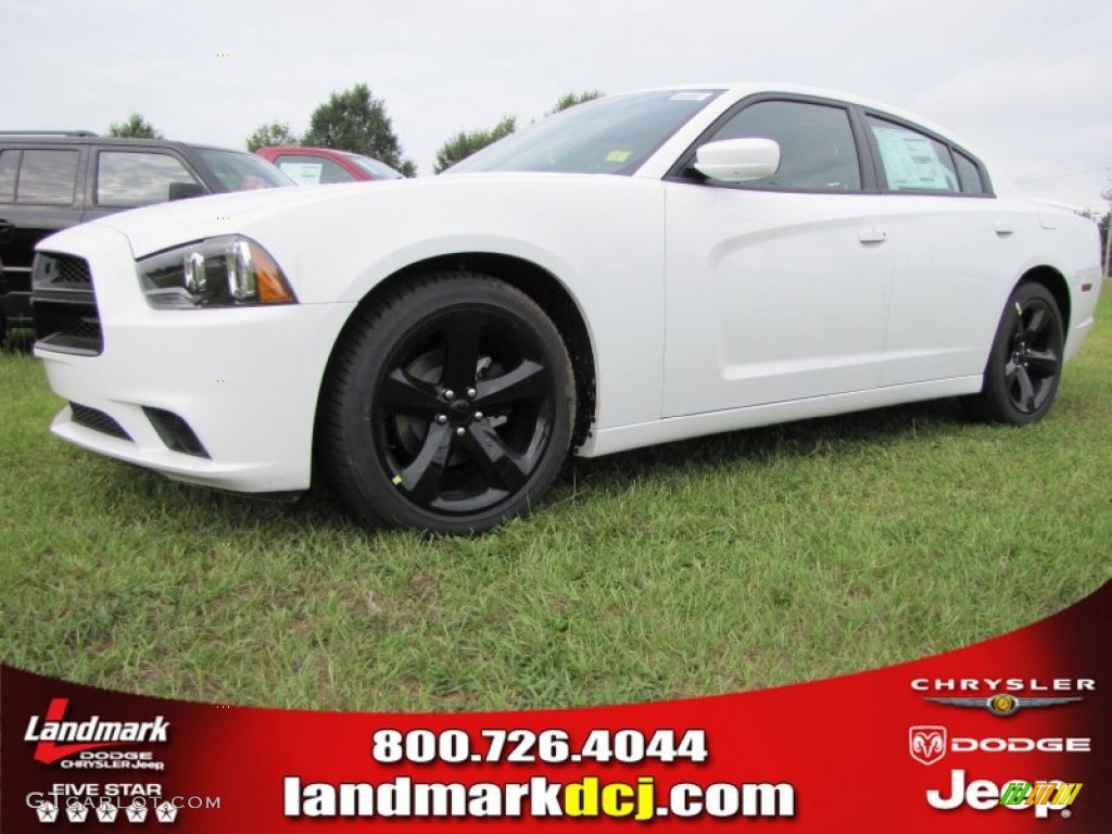 2014 Charger SXT - Bright White / Black photo #1