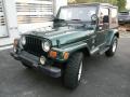2000 Forest Green Pearl Jeep Wrangler Sahara 4x4 #96953926
