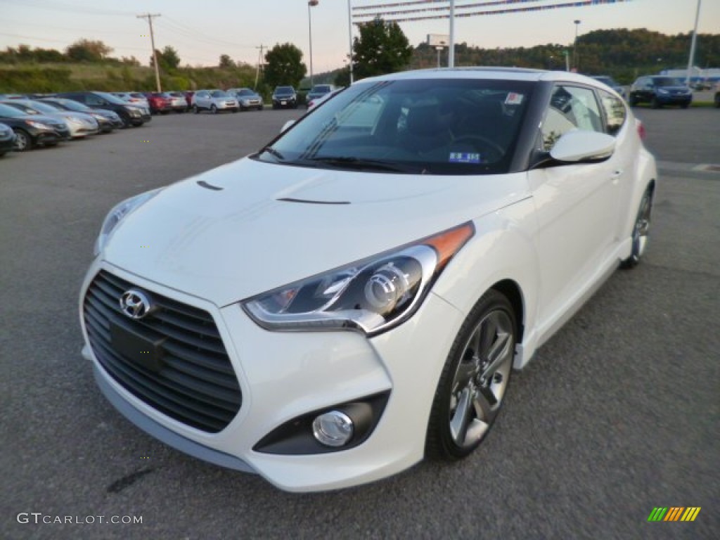 Elite White 2015 Hyundai Veloster Turbo Exterior Photo #96981300