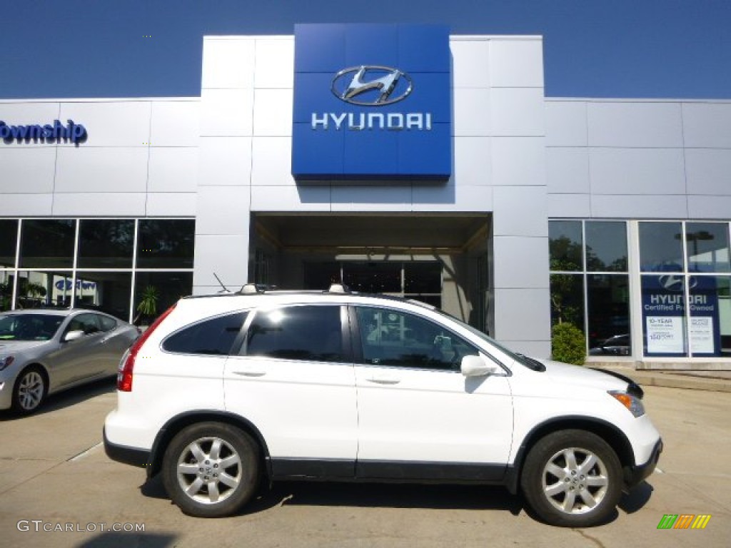 2007 CR-V EX-L 4WD - Taffeta White / Gray photo #1