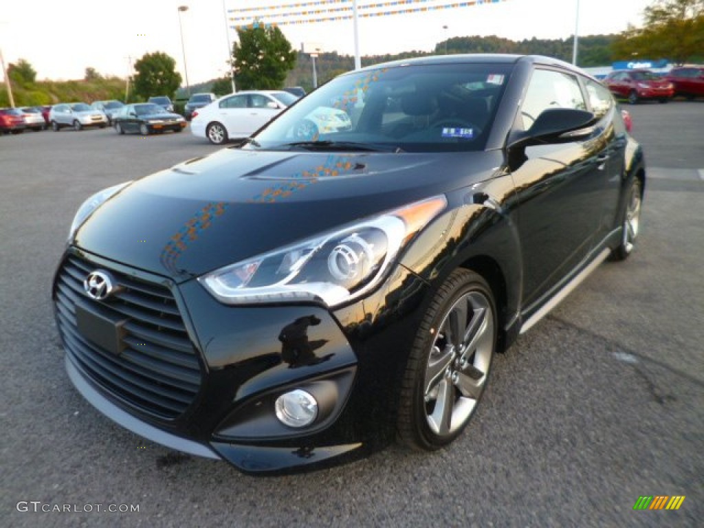 Ultra Black 2015 Hyundai Veloster Turbo Exterior Photo #96981699