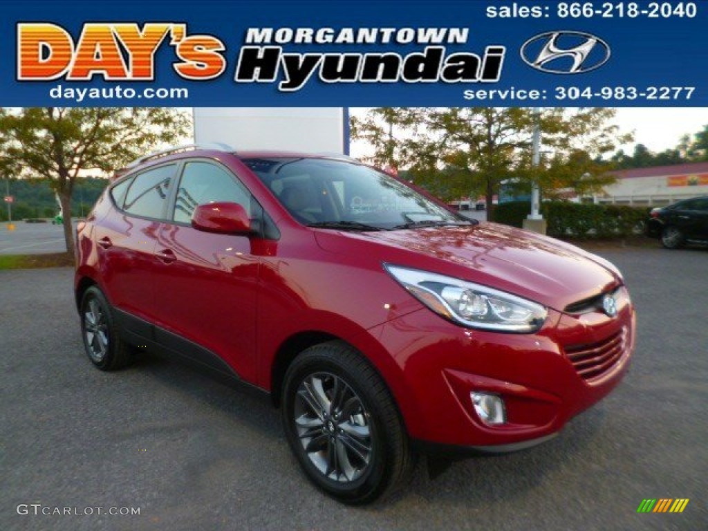 2015 Tucson SE AWD - Garnet Red / Beige photo #1