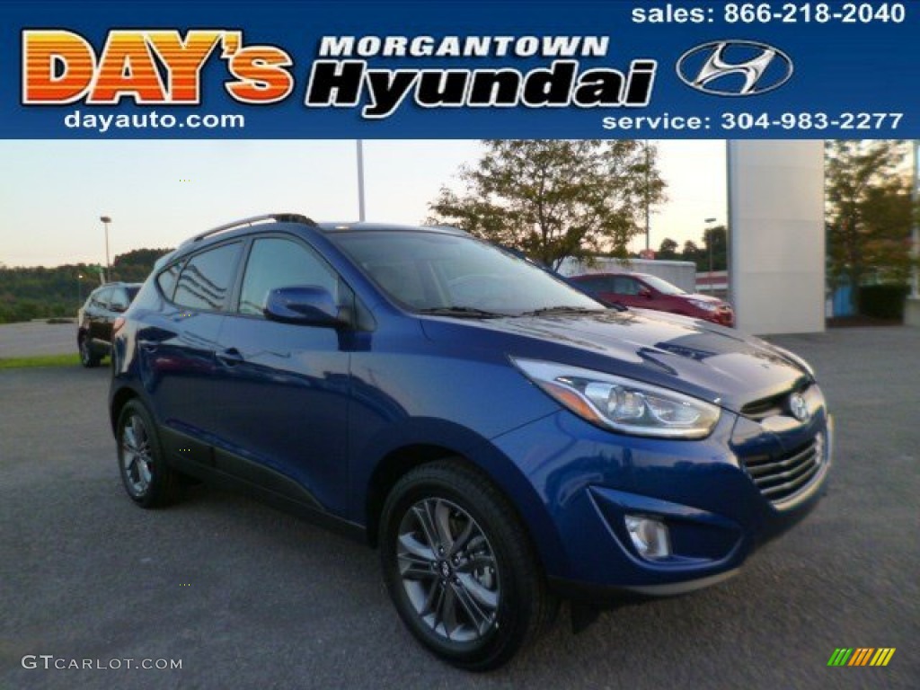 2015 Tucson SE AWD - Laguna Blue / Beige photo #1