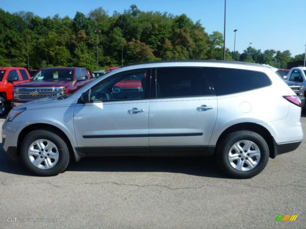 Silver Ice Metallic 2015 Chevrolet Traverse LS AWD Exterior Photo #96984650