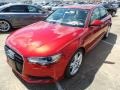 2015 Garnet Red Pearl Audi A6 2.0T Premium Plus quattro Sedan  photo #3