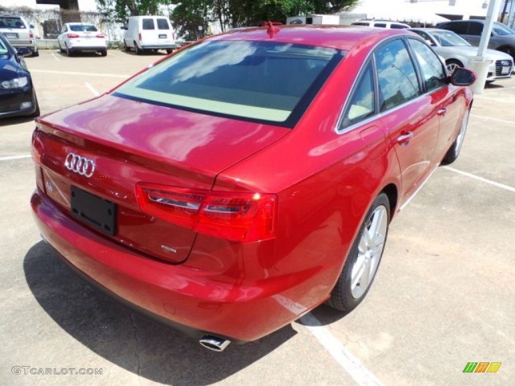 2015 A6 2.0T Premium Plus quattro Sedan - Garnet Red Pearl / Velvet Beige photo #7