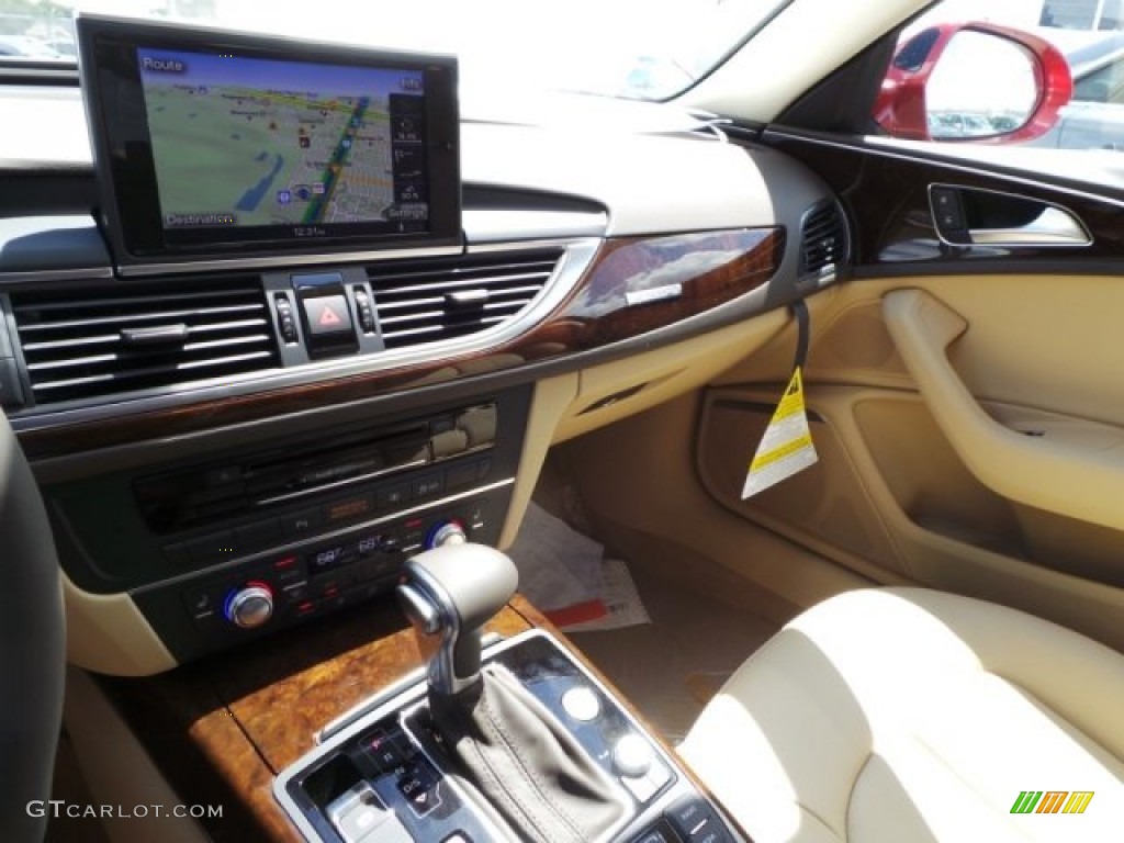 2015 A6 2.0T Premium Plus quattro Sedan - Garnet Red Pearl / Velvet Beige photo #14