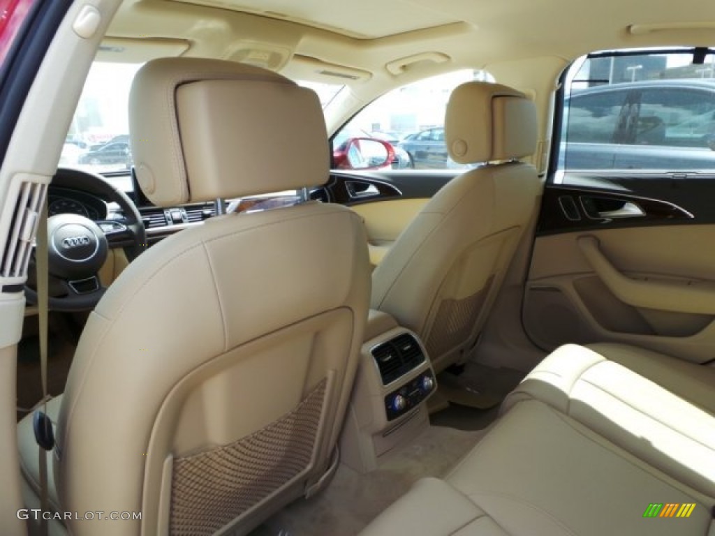 2015 A6 2.0T Premium Plus quattro Sedan - Garnet Red Pearl / Velvet Beige photo #24