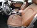 2015 Audi A6 Nougat Brown Interior Front Seat Photo