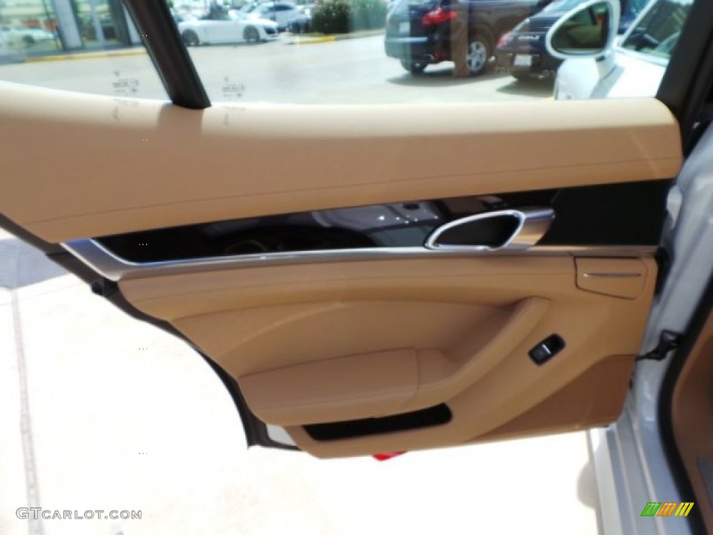 2015 Porsche Panamera S Luxor Beige Door Panel Photo #96989523