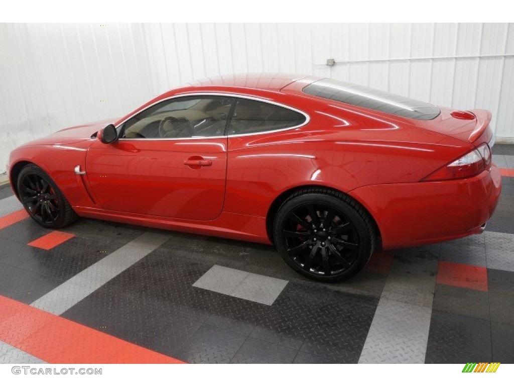 2007 XK XK8 Coupe - Salsa Red / Caramel photo #10