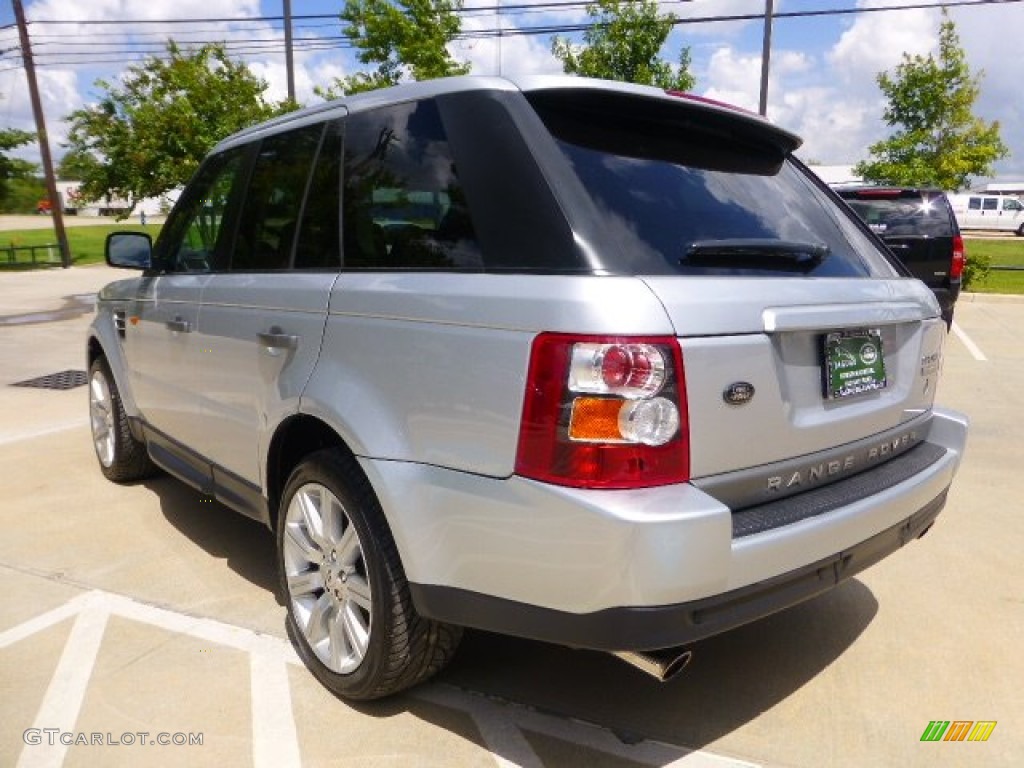 2008 Range Rover Sport Supercharged - Zermatt Silver Metallic / Ebony Black photo #5