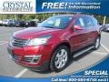 2013 Crystal Red Tintcoat Chevrolet Traverse LTZ  photo #1