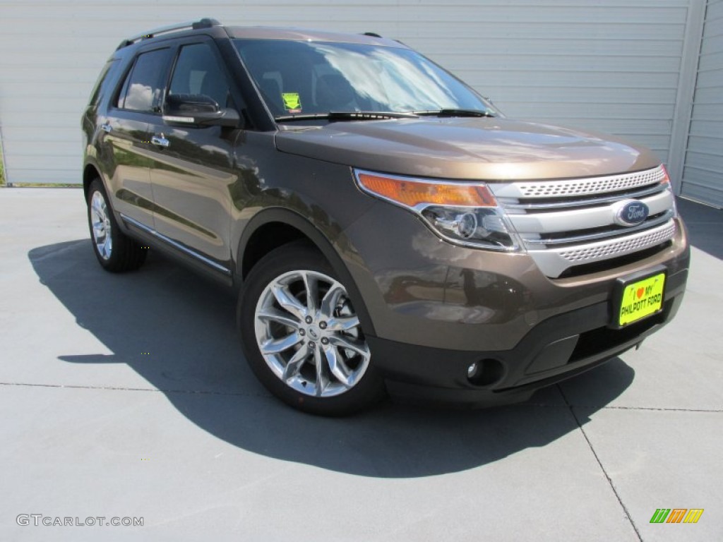 2015 Explorer XLT - Caribou / Charcoal Black photo #2