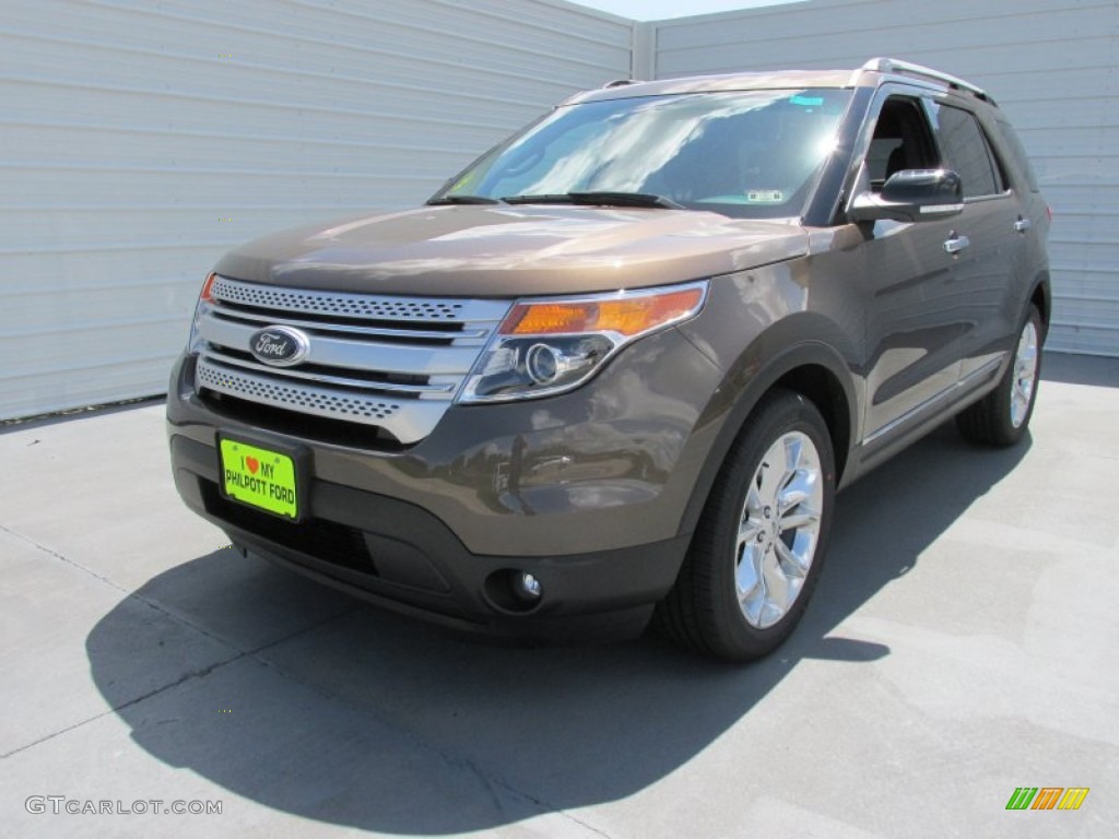 2015 Explorer XLT - Caribou / Charcoal Black photo #7