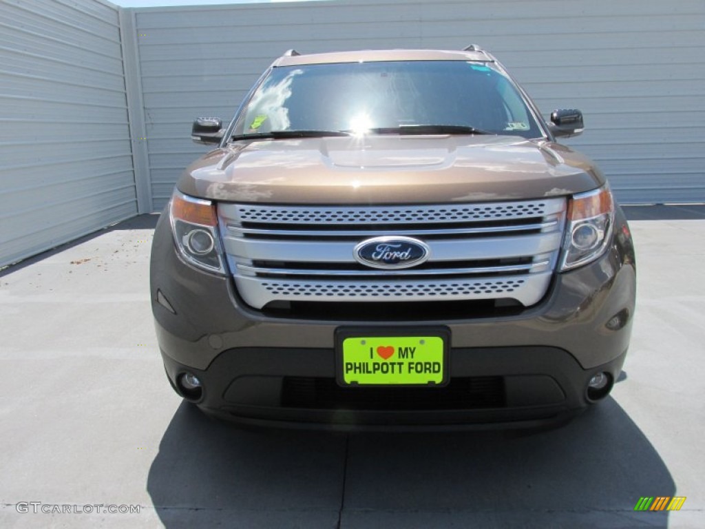 2015 Explorer XLT - Caribou / Charcoal Black photo #8