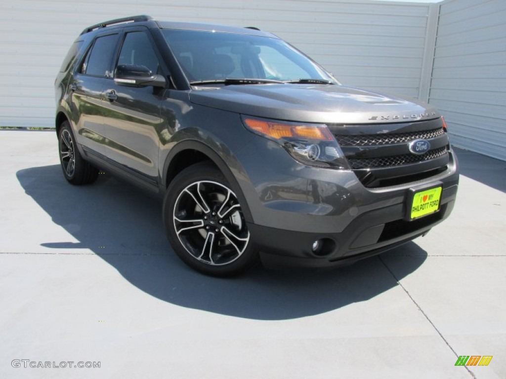 2015 Explorer Sport 4WD - Magnetic / Sport Charcoal Black photo #2