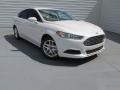 2015 White Platinum Metallic Ford Fusion SE  photo #1