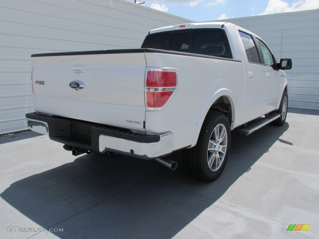 2014 F150 Lariat SuperCrew - White Platinum / Steel Grey photo #3