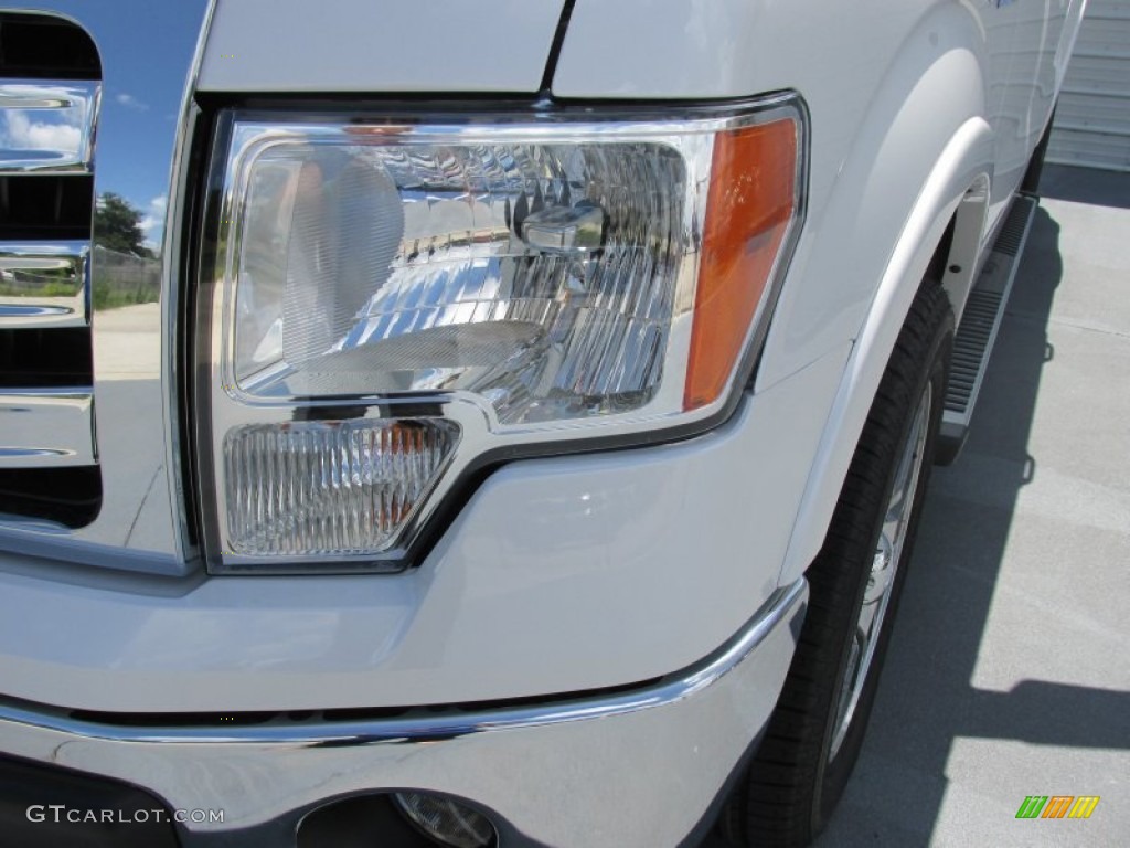 2014 F150 Lariat SuperCrew - White Platinum / Steel Grey photo #8