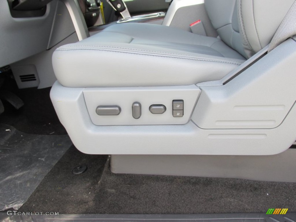 2014 F150 Lariat SuperCrew - White Platinum / Steel Grey photo #25