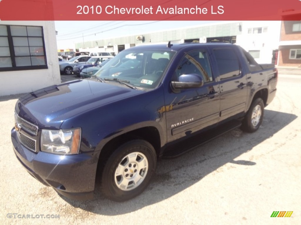 2010 Avalanche LS 4x4 - Blue Granite Metallic / Ebony photo #1