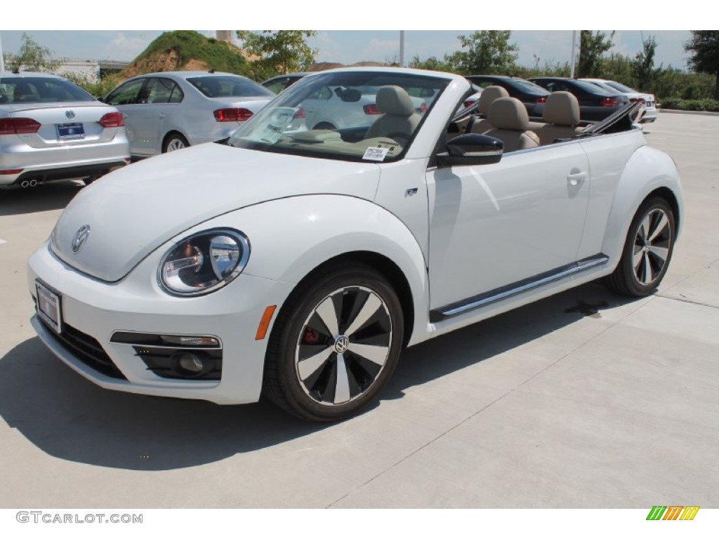 Pure White 2014 Volkswagen Beetle R-Line Convertible Exterior Photo #96998234