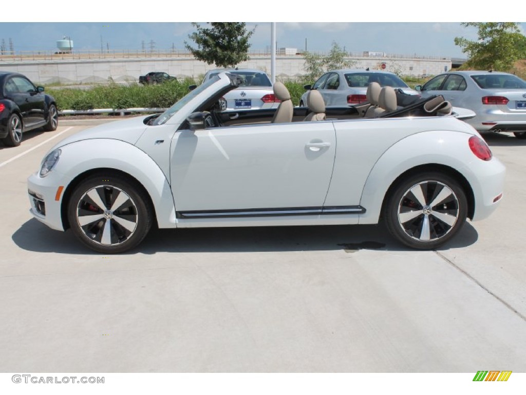 Pure White 2014 Volkswagen Beetle R-Line Convertible Exterior Photo #96998262