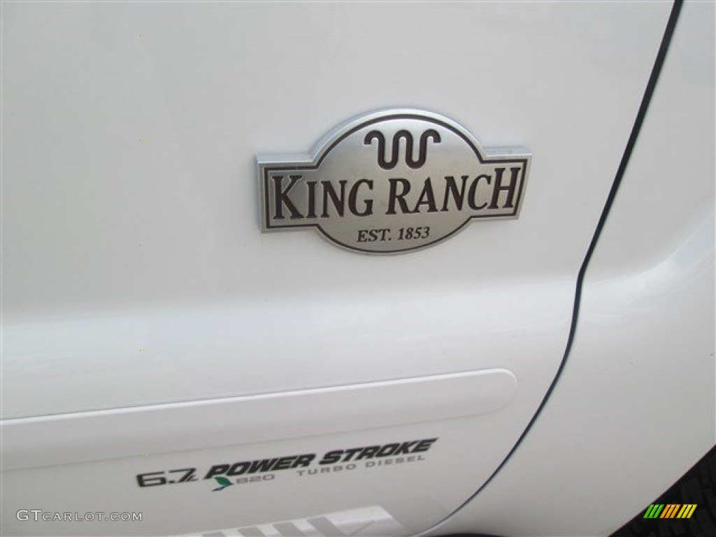 2015 F250 Super Duty King Ranch Crew Cab 4x4 - White Platinum / King Ranch Mesa Antique Affect/Black photo #7