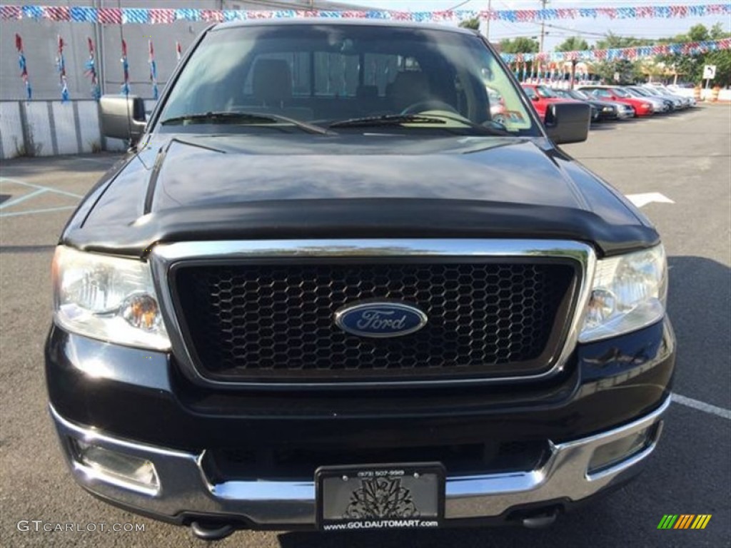 2005 F150 Lariat SuperCrew 4x4 - Black / Tan photo #2