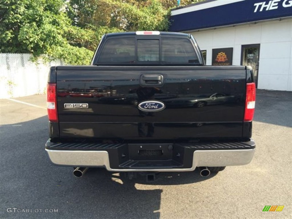 2005 F150 Lariat SuperCrew 4x4 - Black / Tan photo #9