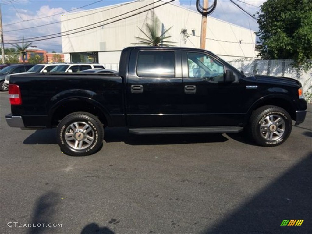 2005 F150 Lariat SuperCrew 4x4 - Black / Tan photo #13