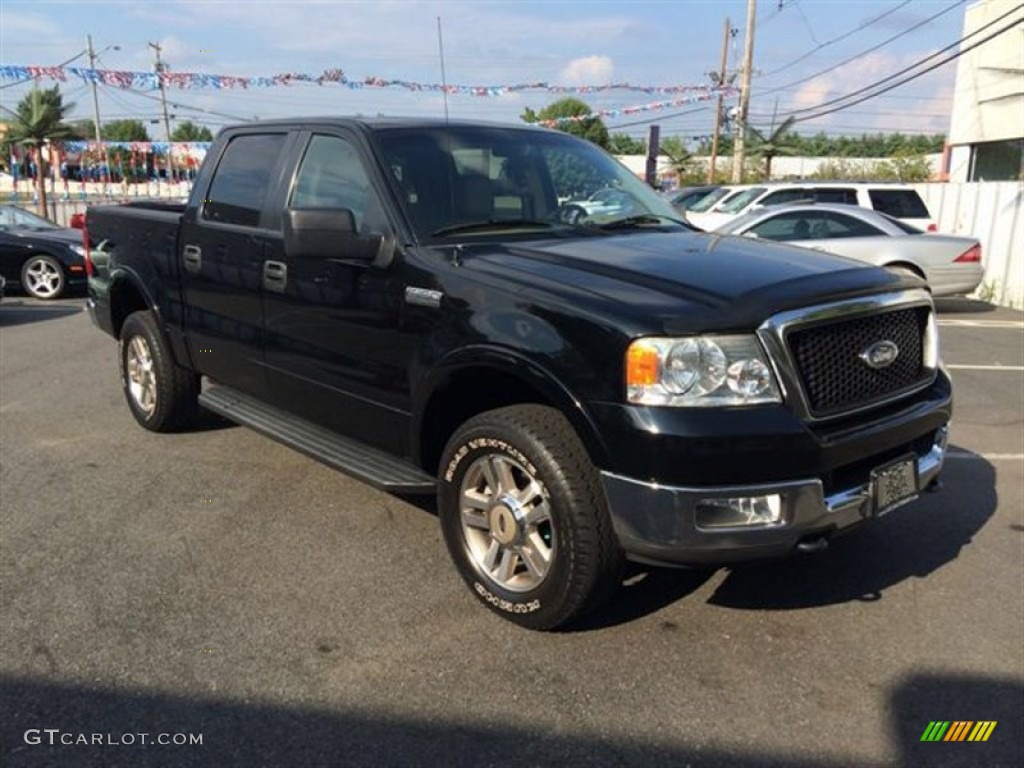 2005 F150 Lariat SuperCrew 4x4 - Black / Tan photo #15