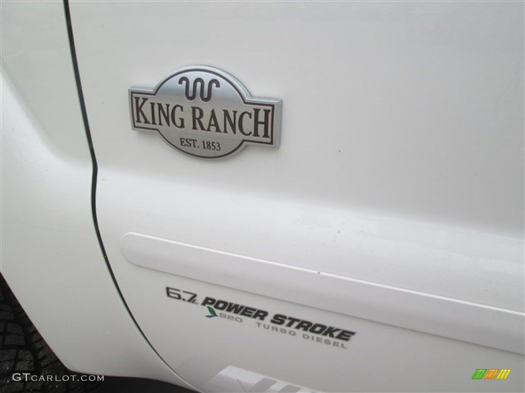 2015 F250 Super Duty King Ranch Crew Cab 4x4 - White Platinum / King Ranch Mesa Antique Affect/Black photo #23