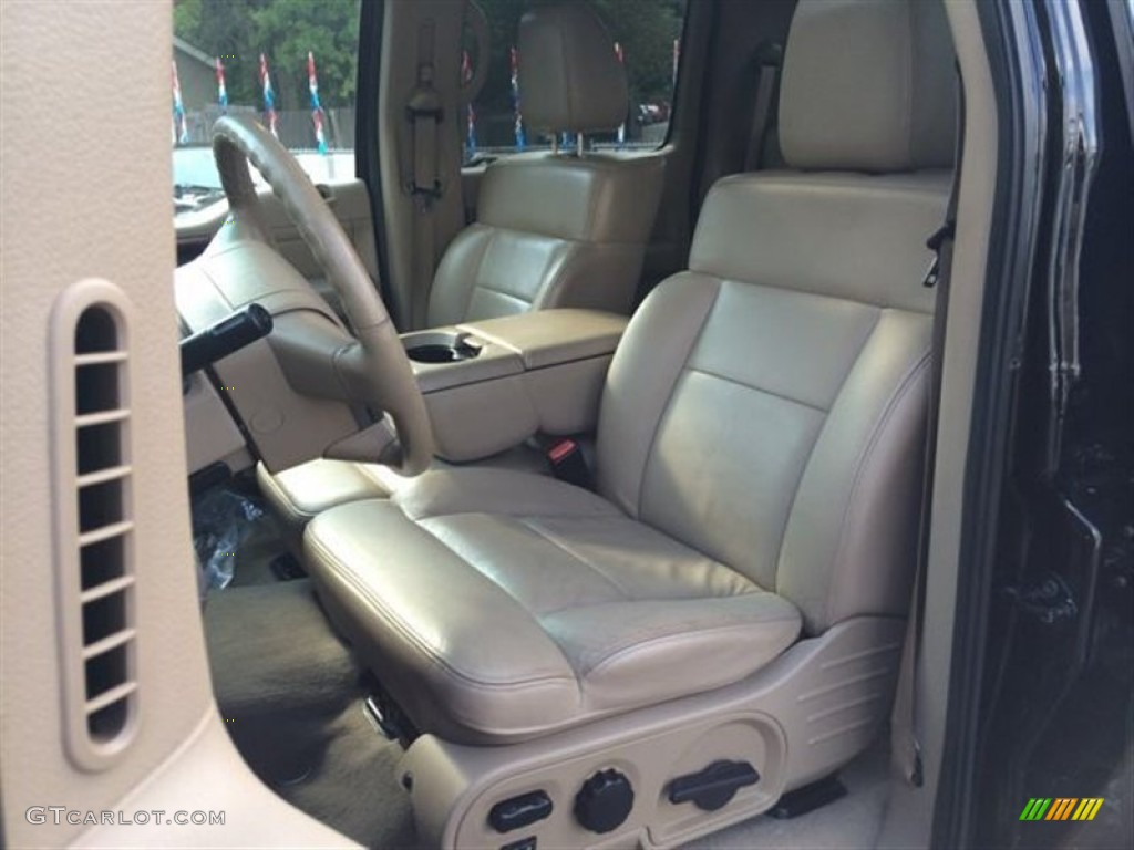 2005 F150 Lariat SuperCrew 4x4 - Black / Tan photo #32