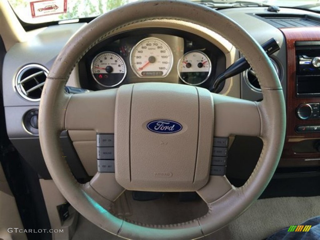 2005 F150 Lariat SuperCrew 4x4 - Black / Tan photo #40