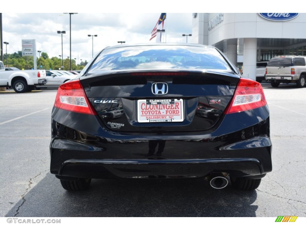 2013 Civic Si Coupe - Crystal Black Pearl / Black photo #5